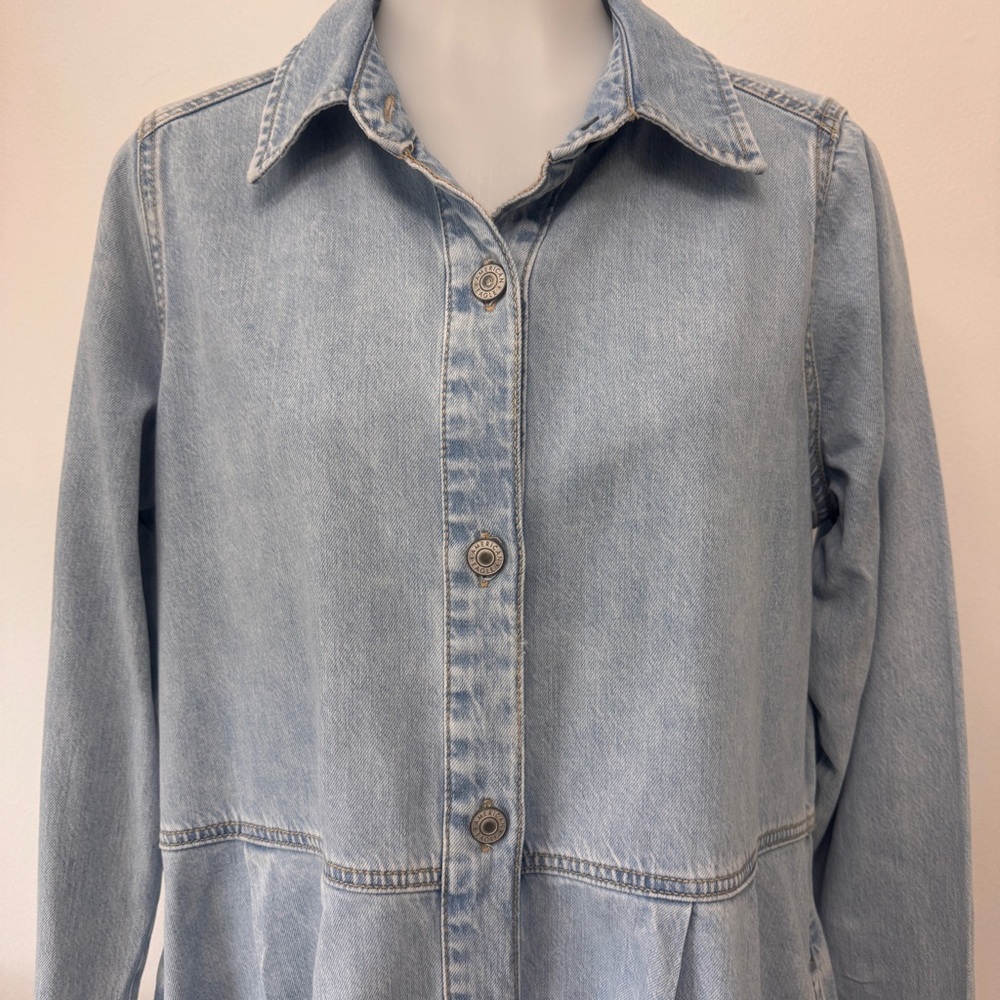 American Eagle Outfitters Light Blue Long Sleeve Dress - Picture 5 of 10